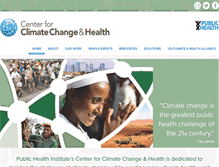 Tablet Screenshot of climatehealthconnect.org